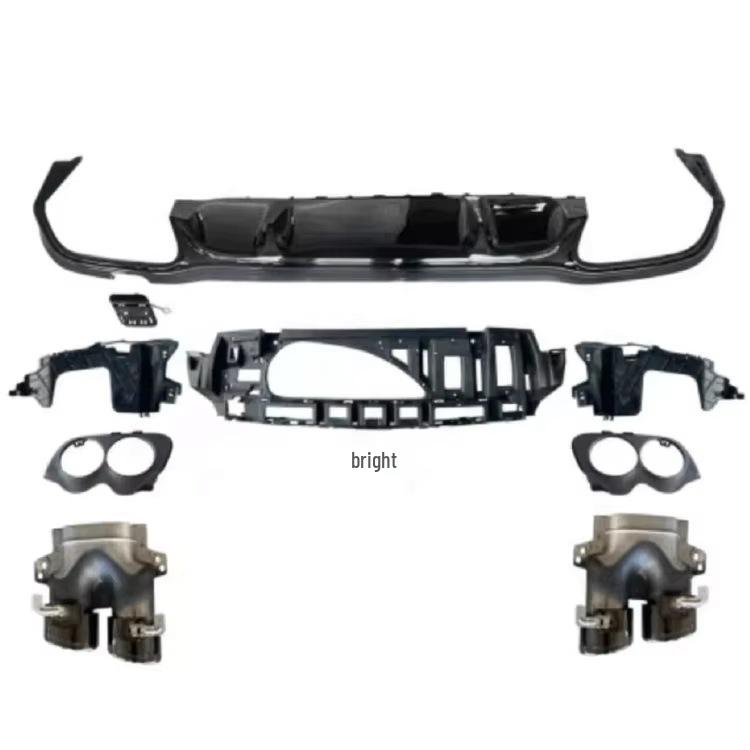 Rear Diffuser with Tailpipe for Mercedes-Benz E-Class W213 E63S AMG