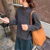 Women's Half-Open High-Neck Knit Top: Elegant and Versatile Base Layer or Outerwear for Autumn/Winter.