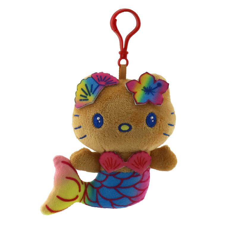 Hawaii Black Shell Hello Kitty Mermaid Plush Toy With Cute Charm For Kids And Collectors красный