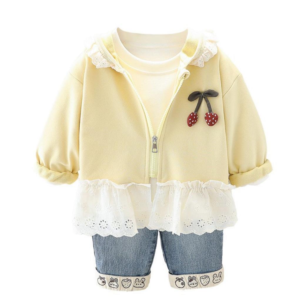 Kids Casual Long-Sleeve Set, Comfortable Daily Wear Outfits