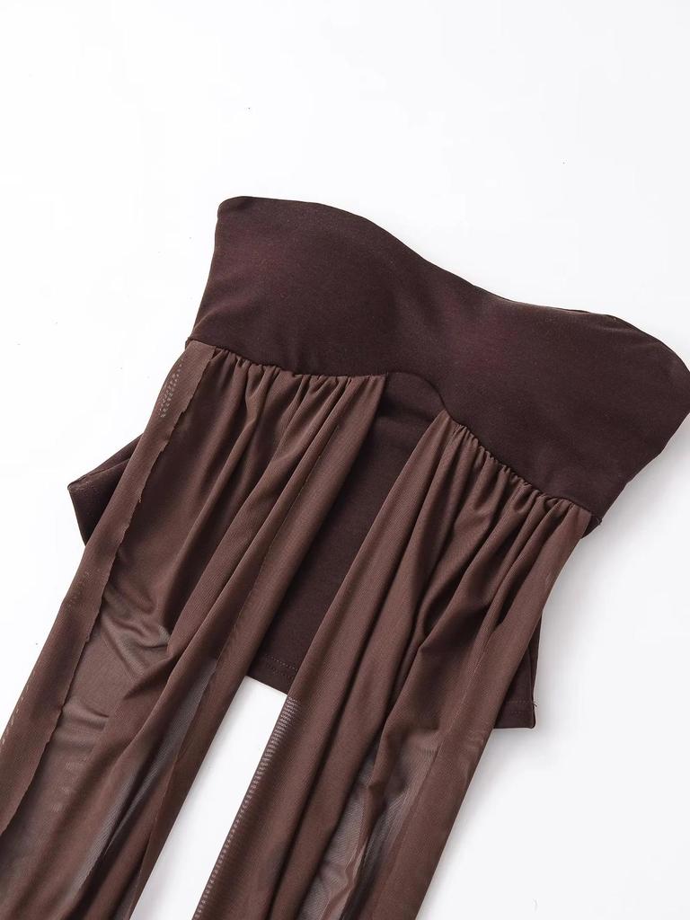 Spring 2026 New Arrival: Sexy Mesh Halter Crop Top for Women