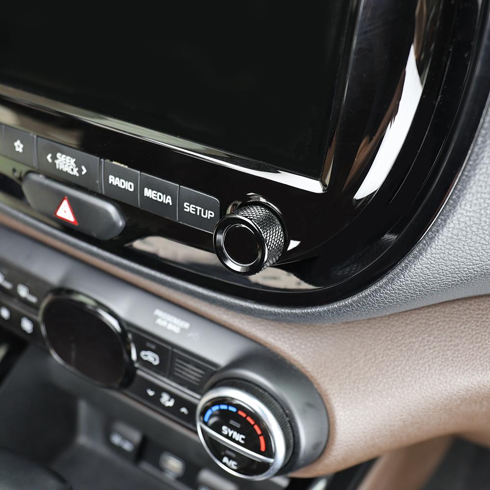 Aluminum Alloy Auto Styling Accessories For KIA Soul 2020-2025 LHD RHD Car Interior Audio Knob Decorative Ring Cover Trim