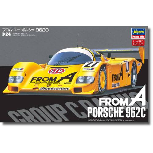 Hasegawa 1/24 Scale From A Porsche 962C Plastic Model Kit 20718 (car)