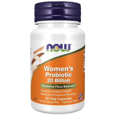 NOW Foods Suplementos Probiótico Feminino 20 Bilhões NOW Foods Suplementos Probiótico Feminino 20 Bilhões Testado Clinicamente, 50 Comprimidos, 1 Unidade