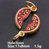 5pcs Fashion Strawberry Peach Watermelon Enamel Charm For Jewelry Making Supplies 3D Alloy Pendant DIY Accessories Findings Bulk