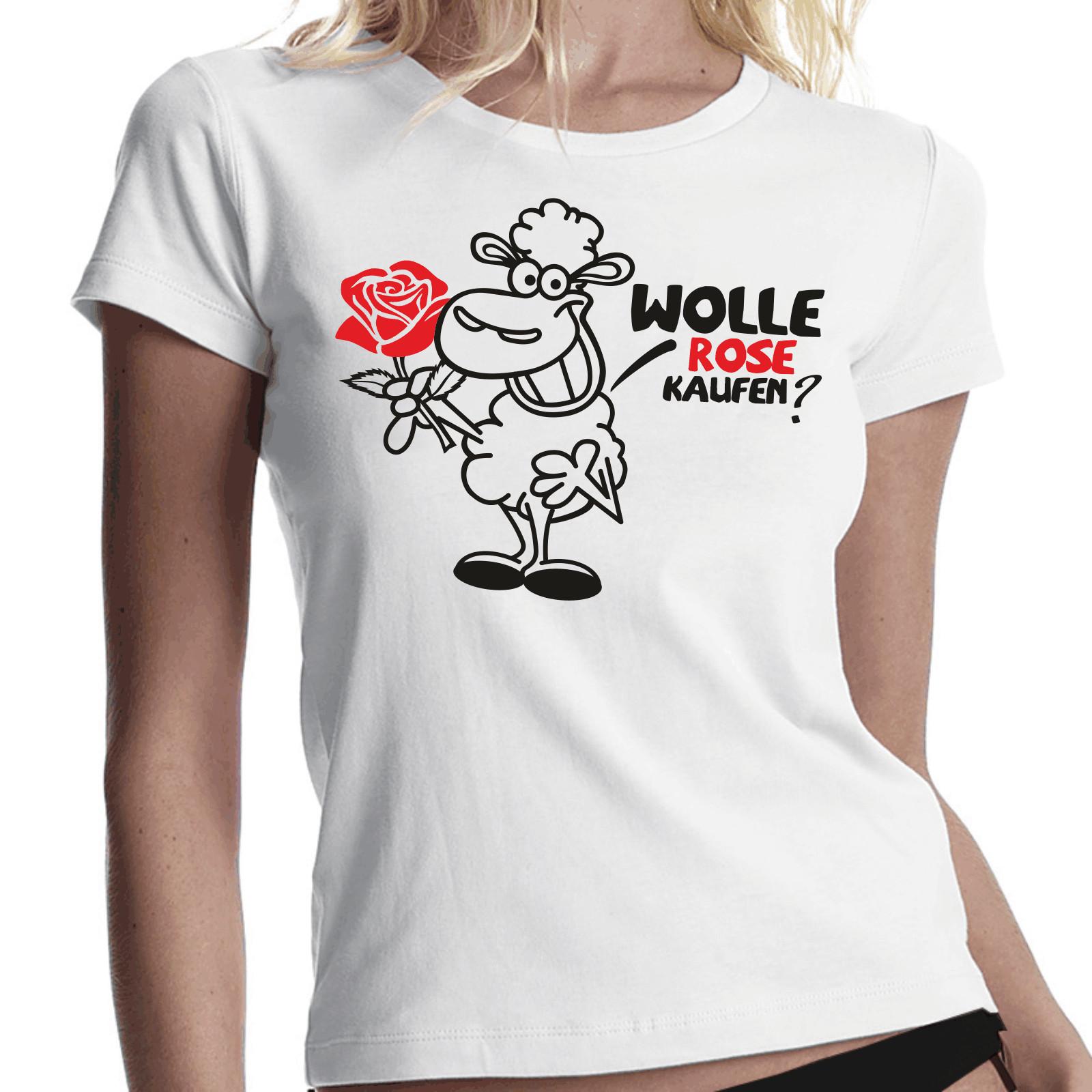 Pink Wool Buy Rose Flower Sheep Comedy Women Girlie T-Shirt Mens Womens Tees Top 3XL