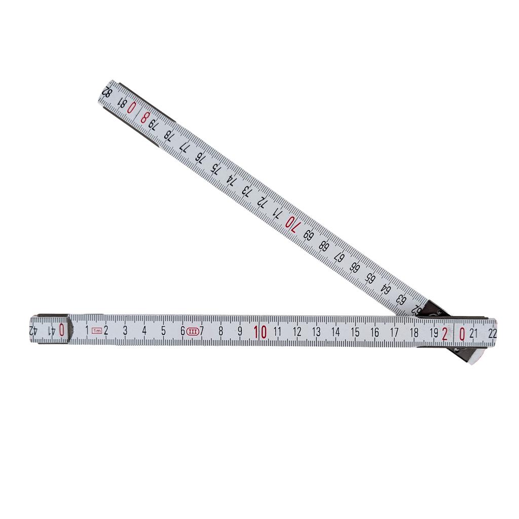 Folding wooden workshop ruler, yellow, 1 , 120252