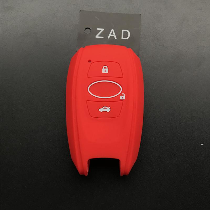 ZAD 3 Tasten Schlüssel Silikon Gummi Auto Schlüsselhülle Abdeckung Set für subaru Legacy impreza forester xv trezia BRZ wrx levorg outback