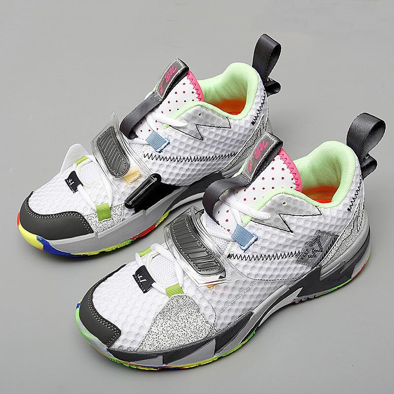 Student basketball shoes spring new children breathable mesh sneakers year-old shoes