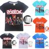 Vibrant Children's Roblox Game Print Short Sleeve Youth Boys Round Neck Casual T-shirt