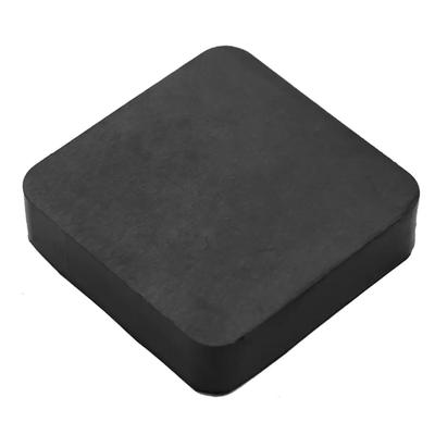 4inch Rubber Bench Block Square Black Jewelery Rubber Bench Block for Jewelry Making and Metal Smiting Jewelry Stamping