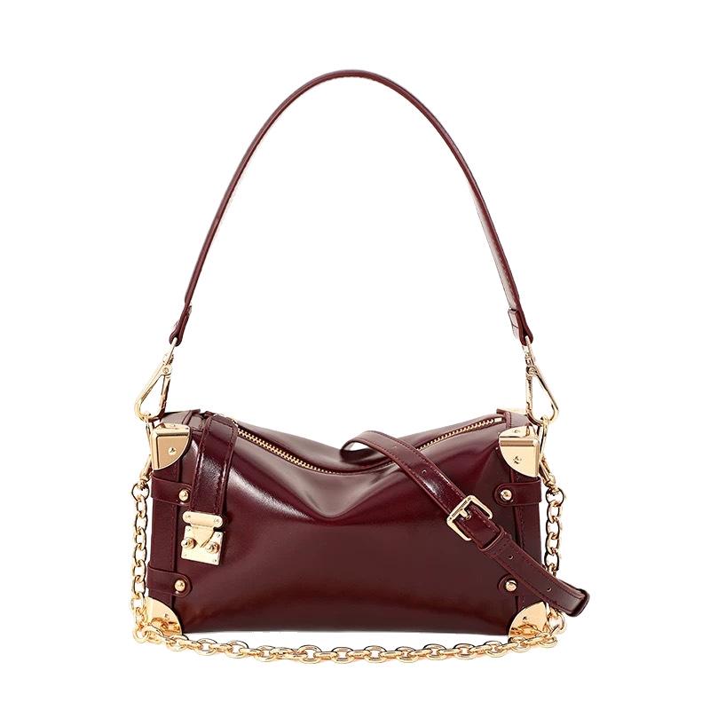 2025 Damen Retro Weiche Leder Unterarmtasche - Neu Herbst/Winter Crossbody & Schulterstil