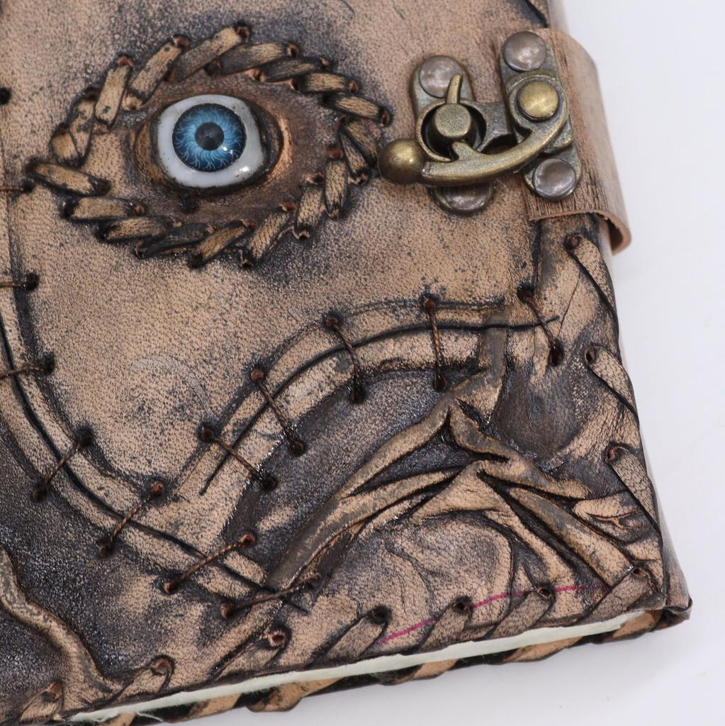 Leather Evil Eye Journal 17x12.5cm, 160 Pages