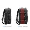 Travel Men Expanded Laptop Backpack Vacuum Compression Hiking Backpack Usb Charging Business Large Capacity Backpack For Pumps