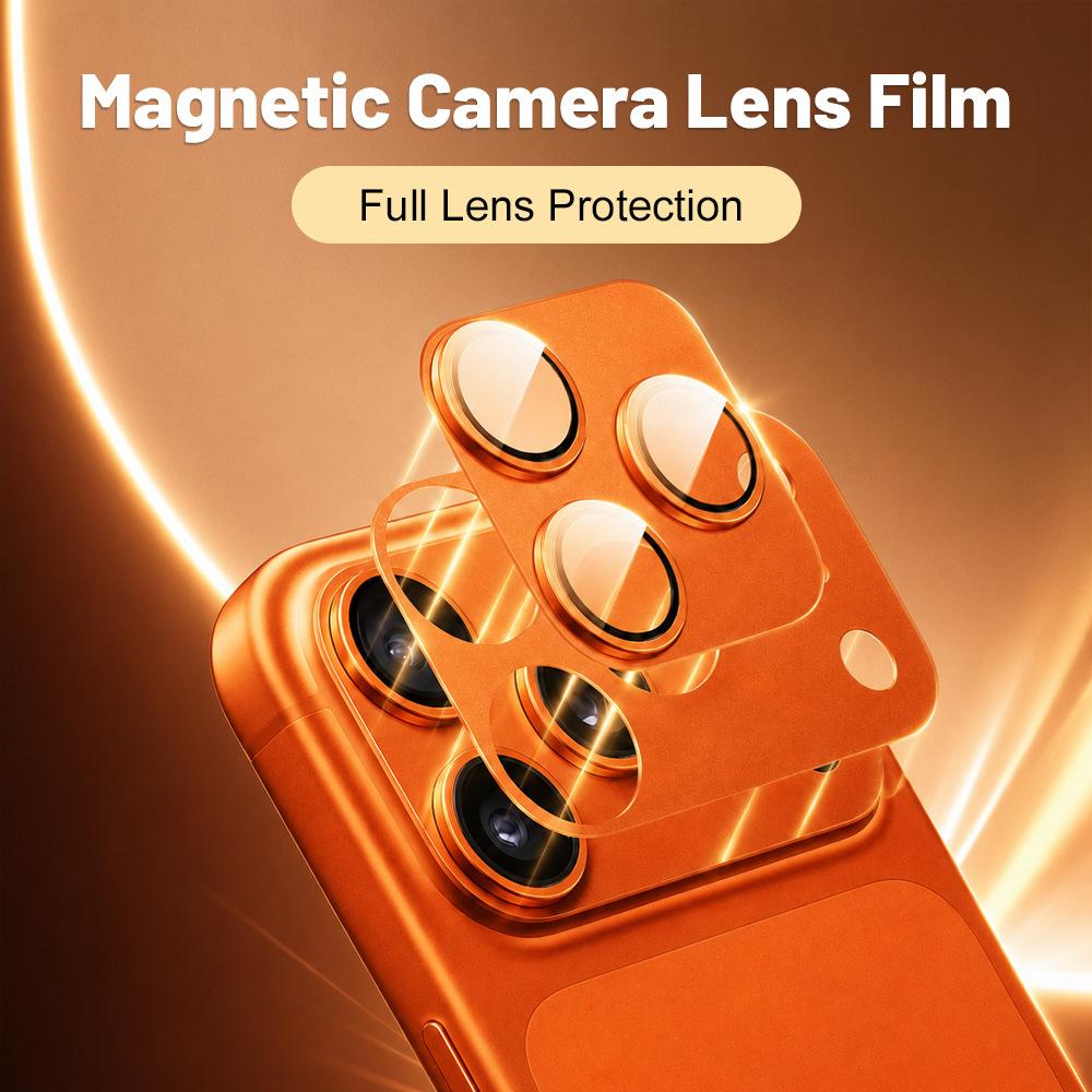 The new magnetic detachable lens protective film is suitable for Apple 17Promax high definition anti-reflection 17Pro all-inclusive