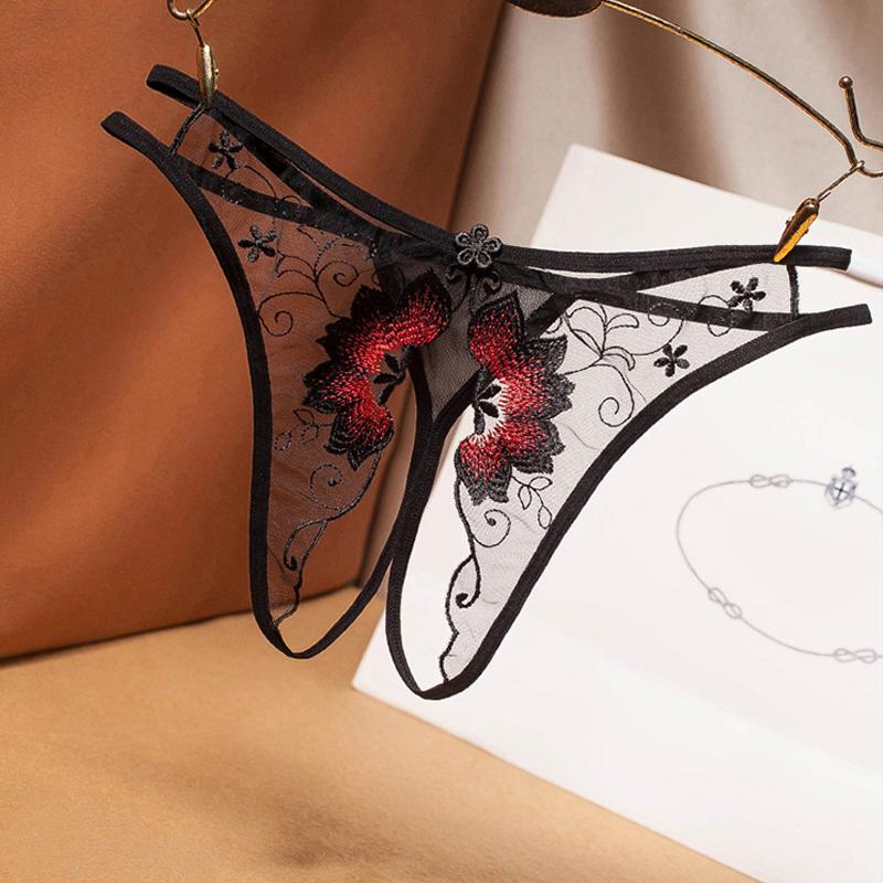 Р–РµРЅСЃРєРёРµ СЃС‚СЂРёРЅРіРё Taste Sexy Temptation, РїСЂРѕР·СЂР°С‡РЅС‹Рµ СЃРµС‚С‡Р°С‚С‹Рµ СЃС‚СЂРёРЅРіРё СЃ РІС‹С€РёРІРєРѕР№, СЃРІРѕР±РѕРґРЅС‹Рµ С‚СЂСѓСЃС‹ СЃ РЅРёР·РєРѕР№ С‚Р°Р»РёРµР№, СЃС‚СЂРёРЅРіРё One Size