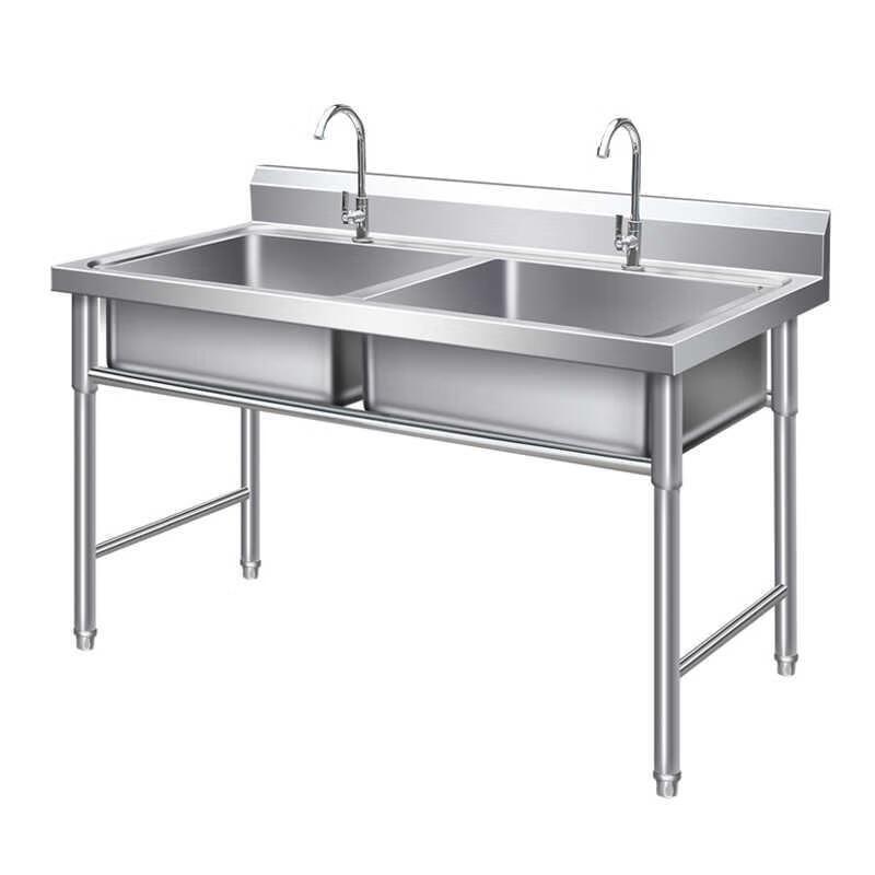 HANDUNYOU Commercial Triple Bowl Stainless Steel Sink