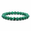 New Blue Malachite Natural Stone Bracelets Women Men Chakra Prayer Mala Buddhist Beads Bracelet Bangle Yoga Strand Charm Jewelry