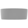 VidaXL Lavabo Rond de Luxe Vasque à Poser de Toilette Lave-mains de Salle de Bain Vestiaire Cuisine Maison Intérieur Gris 147015