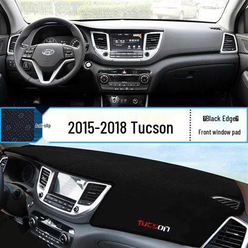 Hyundai Tucson Dashboard Anti-Glare Sunshade Pad - Interior Heat Insulation & Sun Protection 