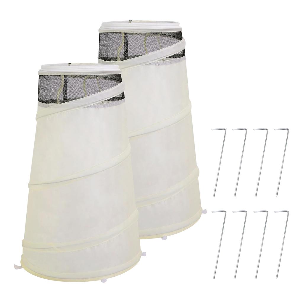 20 13i X 9i Up Rose Cones For Winter , Winter Rose Collars Protective Cover, Roses Bush Cover For Protecting Against Frost Wind And Animals Eating