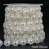 Multi-Size ABS Imitation Pearl Beads Chain Trim for DIY Wedding Dress Costume Applique Craft Accessories
