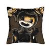 Poszewka na poduszkę Bendy and the Dark Revival Poliestrowa Poszewka na poduszkę Dekoracja Gra Kreskówka Poszewka na poduszkę Dom Kwadratowa 45X45cm