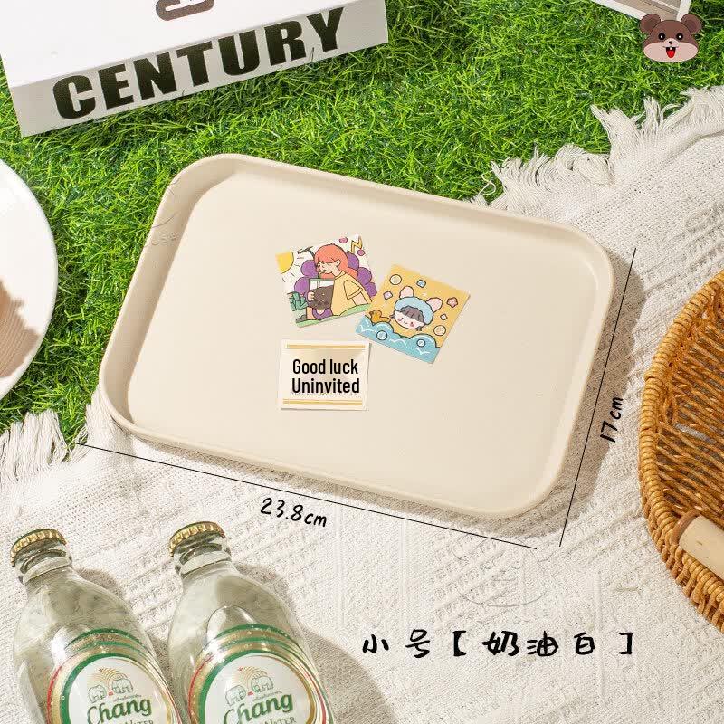 Qiwei Japanese Style Square Plastic Serving Tray