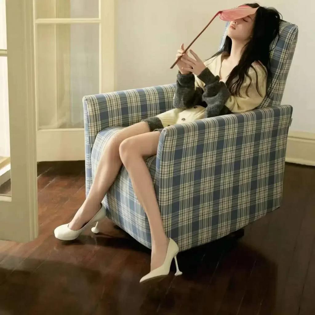 Fashion Simple Temperament, Shallow Mouth Single Shoe for Women, 2025 Summer New Round Toe Mary Jane High Heels