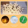 Halloween String Lights 20FT 40LEDs Bat Shaped Decorative Hanging Lights Waterproof Warm White Light Battery Operated