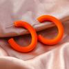 Fashion Candy Color 3.5cm Round Hoop Earrings for Women Simple Geometric Earrings Girls Party Holiday Jewelry Gifts