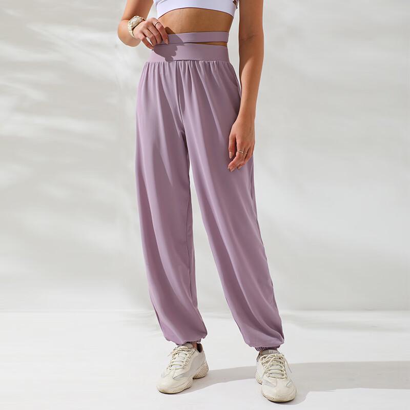 OLOMM Women s Hollow High-Waist Loose Wide-Leg Yoga Pants S-L