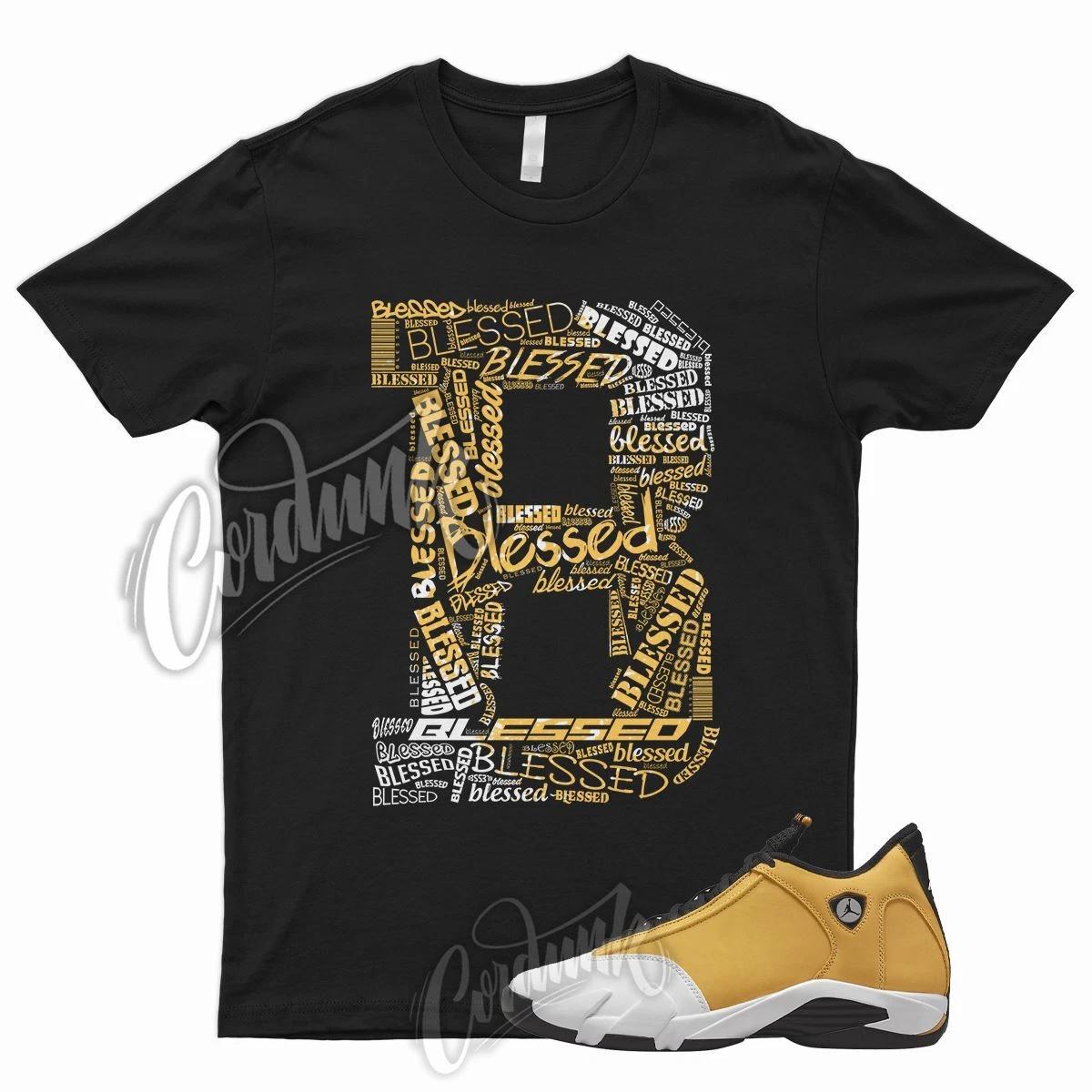 

BLESSED T Shirt for J1 14 Light Ginger Yellow University Gold Taxi 1 Pollen 4XL
