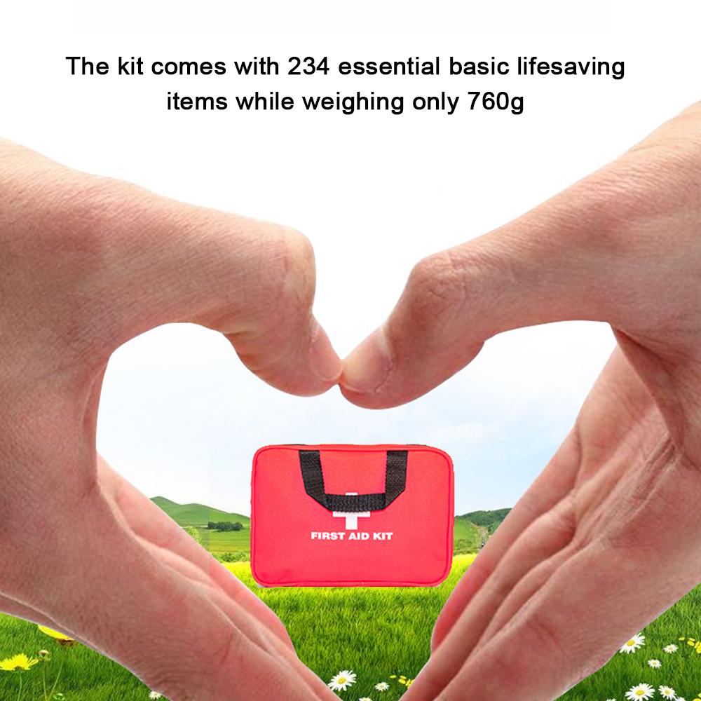 234pcs Multifunctional Survival First Aid Kit Medical Bag For Home Outdoor Emergency Set Travel
