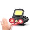 LED Sensor Headlamp Mini Portable Cap Clip Light USB Rechargeable Headlight with Sensor Function for Night Fishing Hiking