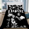 Nádherná 3D tapeta 2Pac Tupac Hip Hop Digitální tisk Ložní souprava Přikrývka Postel Mladí Děti Dívky Kluci Dárek
