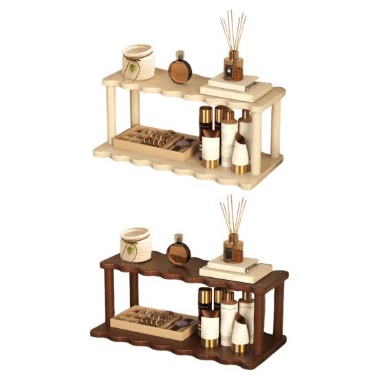 Double-layer Storage Rack Sundries Holder Strong Load-bearing Multipurpose Bathroom Kitchen Desktop Organizer