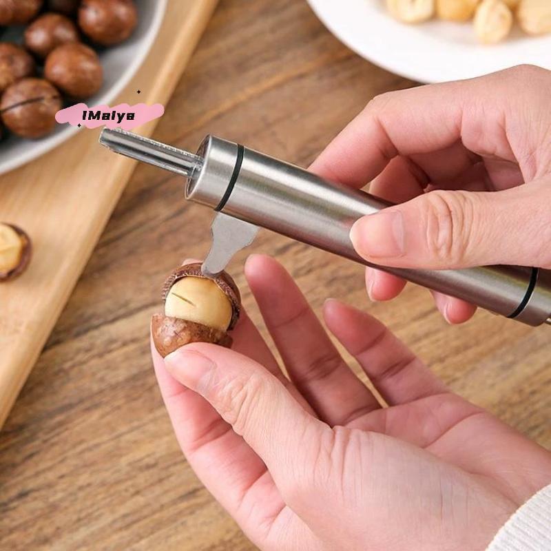 M-2 In 1 Manual Stainless Steel Nut Cracker Mechanical Sheller Walnut Nutcracker Fast Opener Kitchen Tools Fruits And Vegetables