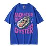 Moister Than An Oyster Humor T Shirt Vintage Funny Meme Graphic Tshirt Unisex Women Cool Fashion Casual Cotton High Quality Tshirt