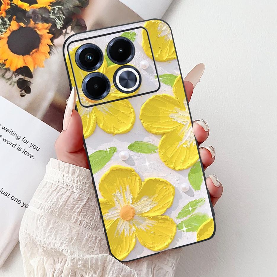 For Infinix Note 40 5G Case X6852 New Luxury Painted Cover Soft Silicone Phone Case For Infinix Note 40 Pro Plus Note40 4G Shell