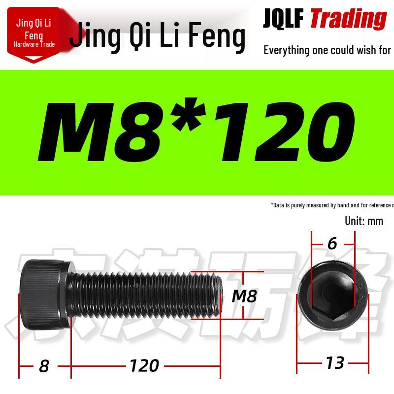 Grade 12.9 Full Thread Hex Socket Head Cap Screws - M3-M14 Black Cylindrical Bolts for Maker Accessories
