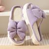 Fashion Linen Women Slippers 2025 Summer Home Slippers Comfortable Thick Sole Platform Ladies Fashion Bowknot Indoor Slipper Wholesale
