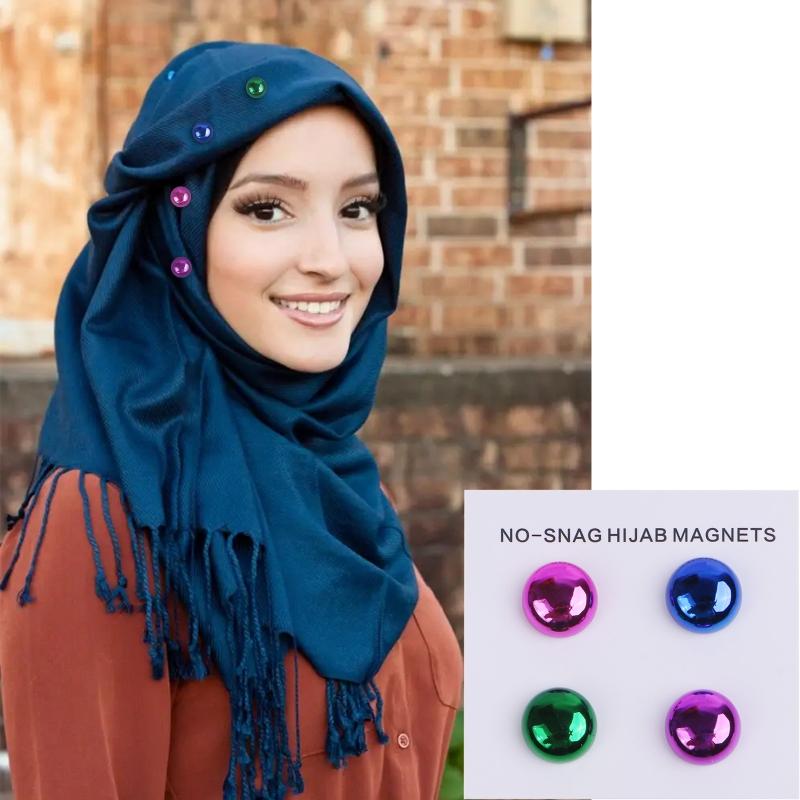 Woman Strong No Snag Hijab Magnets Magnetic Shawl Brooch Pin Hole Magnet Brooches,Choose Your Favorite Style Freely