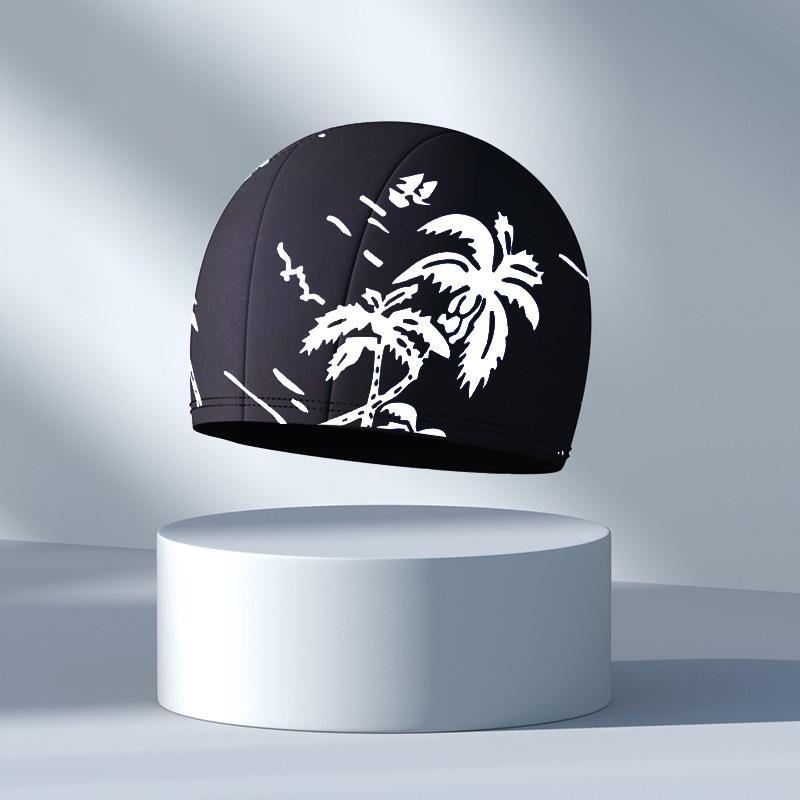 Waterproof Swimming Cap Protect Ears Long Hair Swim Pool Hat Sports Hat for Men Women with Ear Pockets High Elastic Bathing Caps