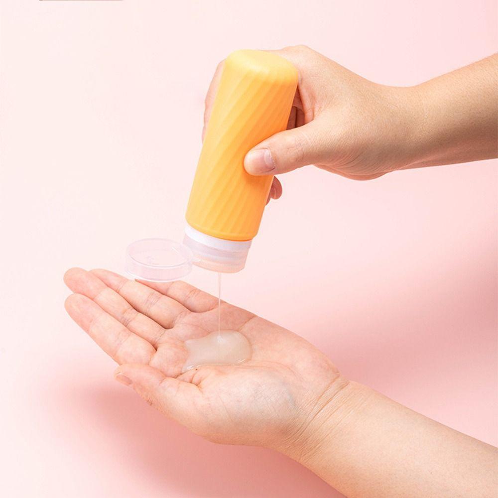 60ML/90ML Silicone Refillable Bottles Squeeze Shampoo Sub-Bottling Shower Gel Lotion Bottle  Travel