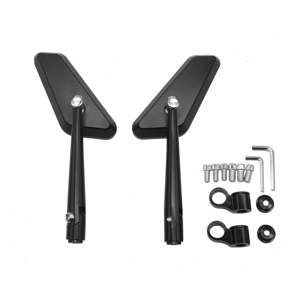 2x Motorcycle Rear View Side Mirrors For Honda Suzuki Yamaha Kawasaki 10mm & 8mm