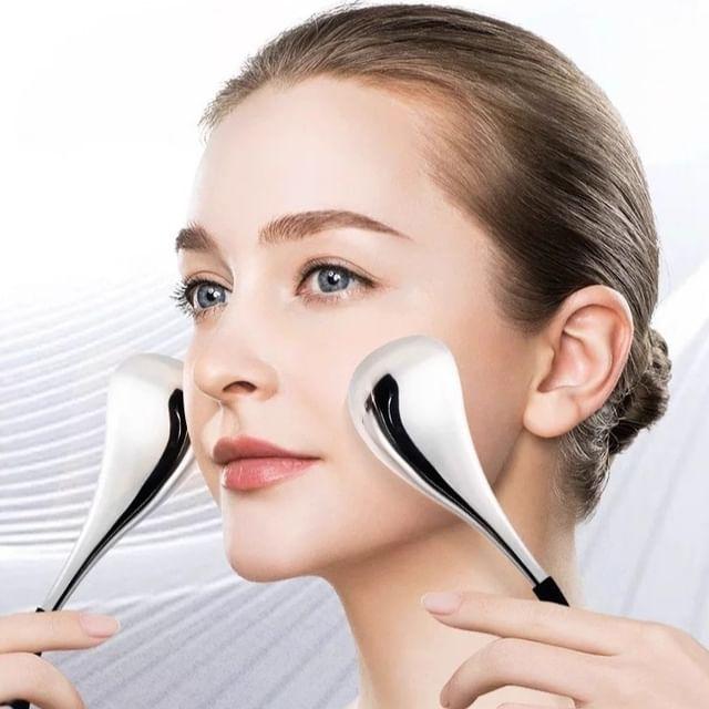 Charyeina - Охлаждающий массажер для лица из нержавеющей стали