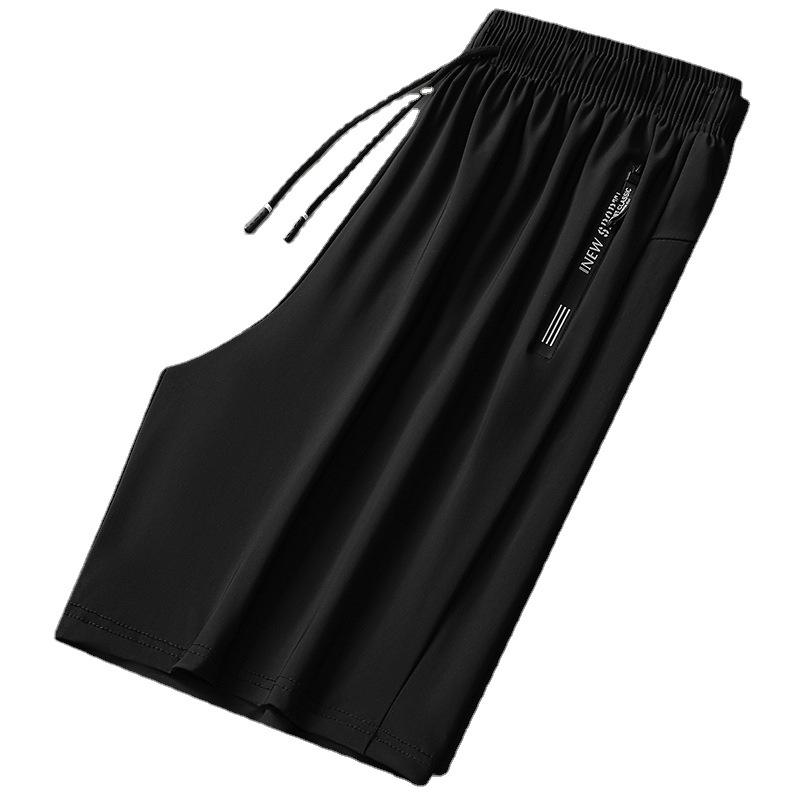 Men's 2026 Summer Ice Silk Quick-Dry Plus Size Casual Sports Shorts