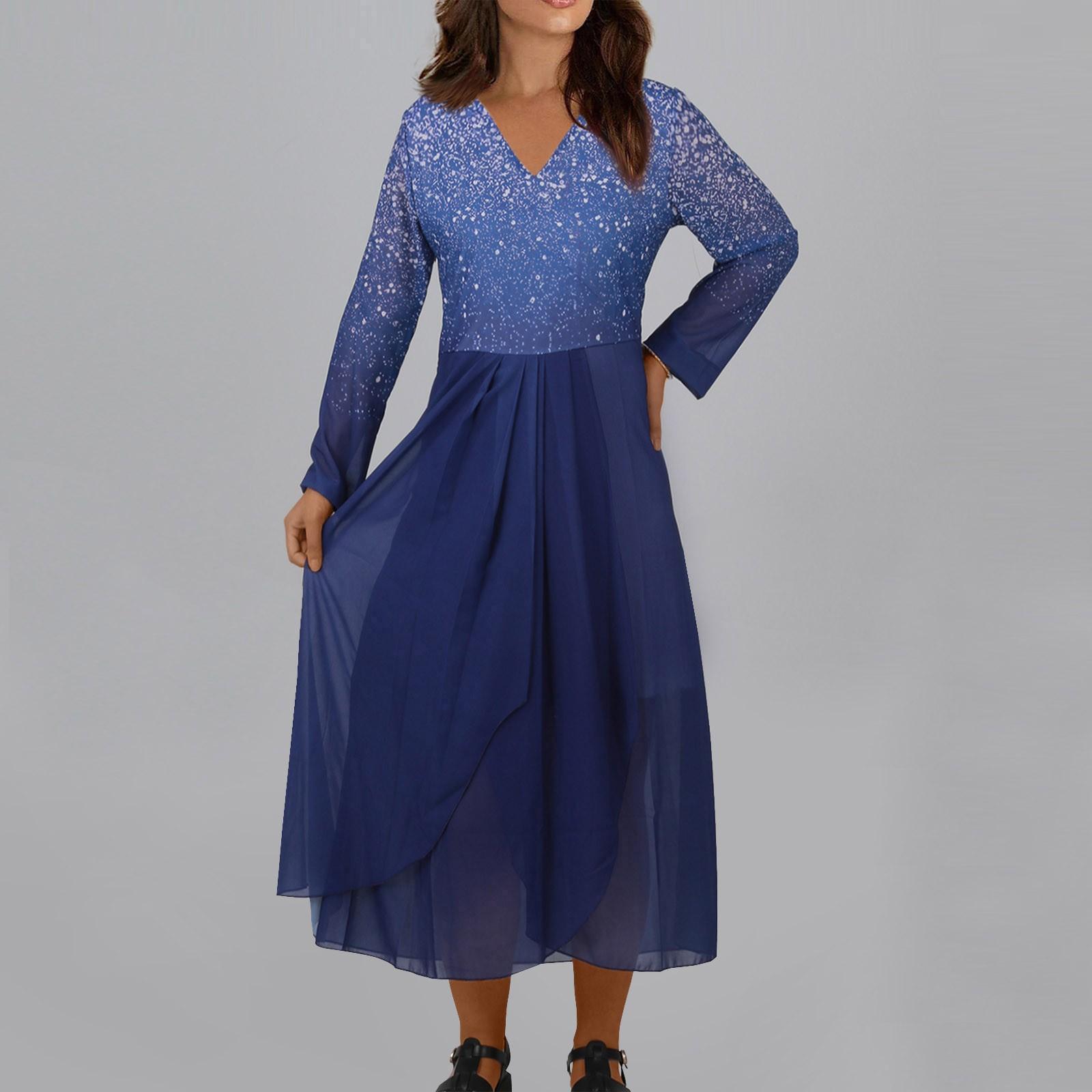 

Женское модное французское платье с v-образным вырезом, вечернее платье, шифоновое нерегулярное платье S фиолетовый