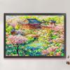Full Embroidery Eco-cotton Thread 11CT Printed Garden Cross Stitch Kit 60*45cm Creative Easter Decor Home Handmade Art Crafts